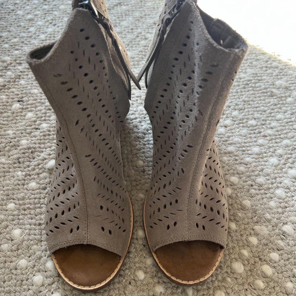 ** Toms Peep Toe Booties **